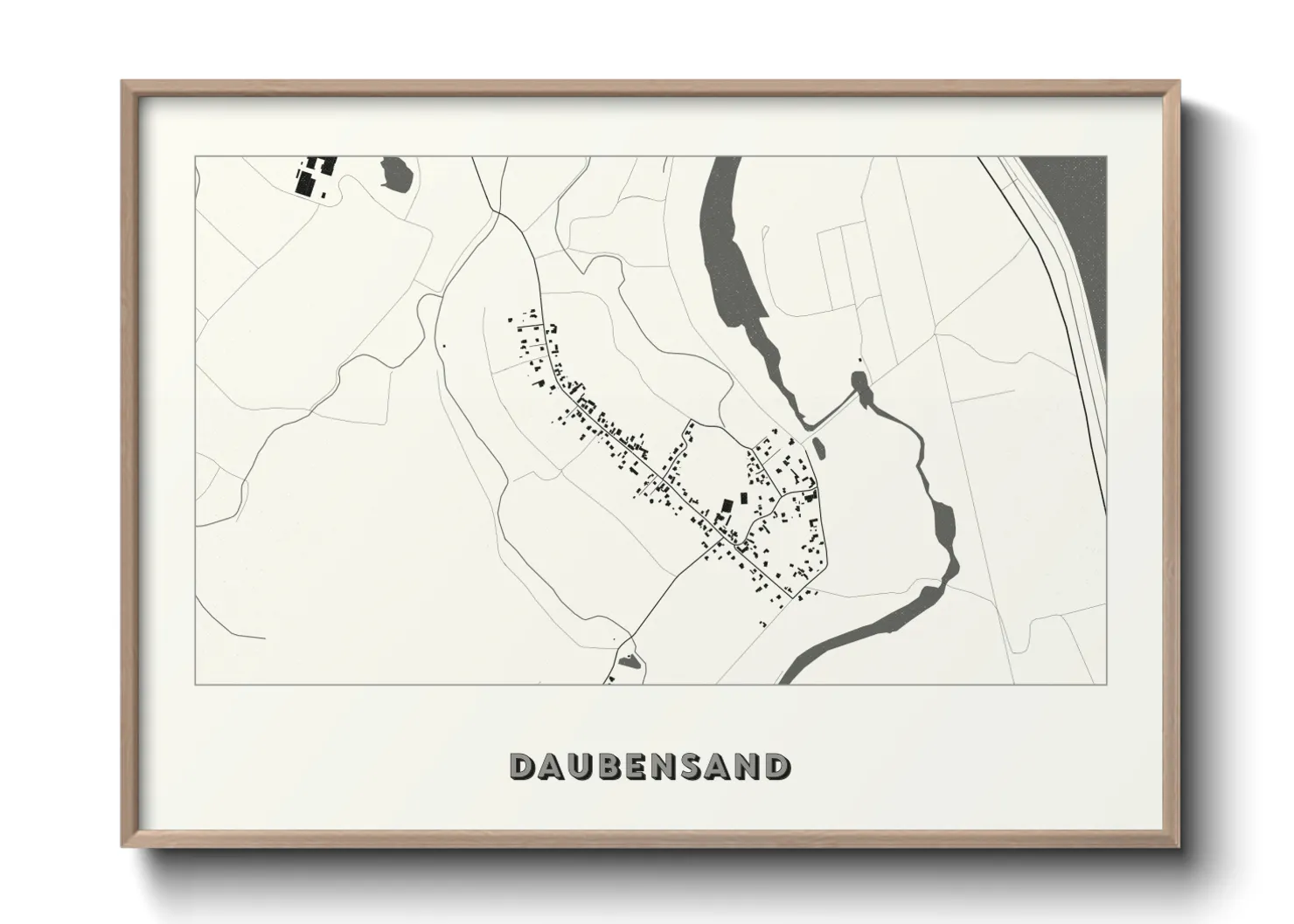Une affiche de carte sur Daubensand