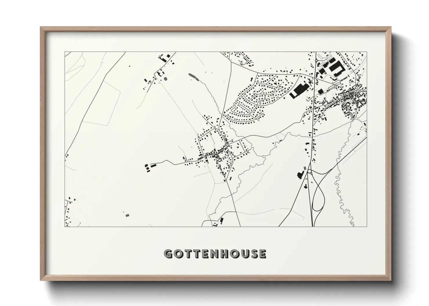 Une affiche de carte sur Gottenhouse