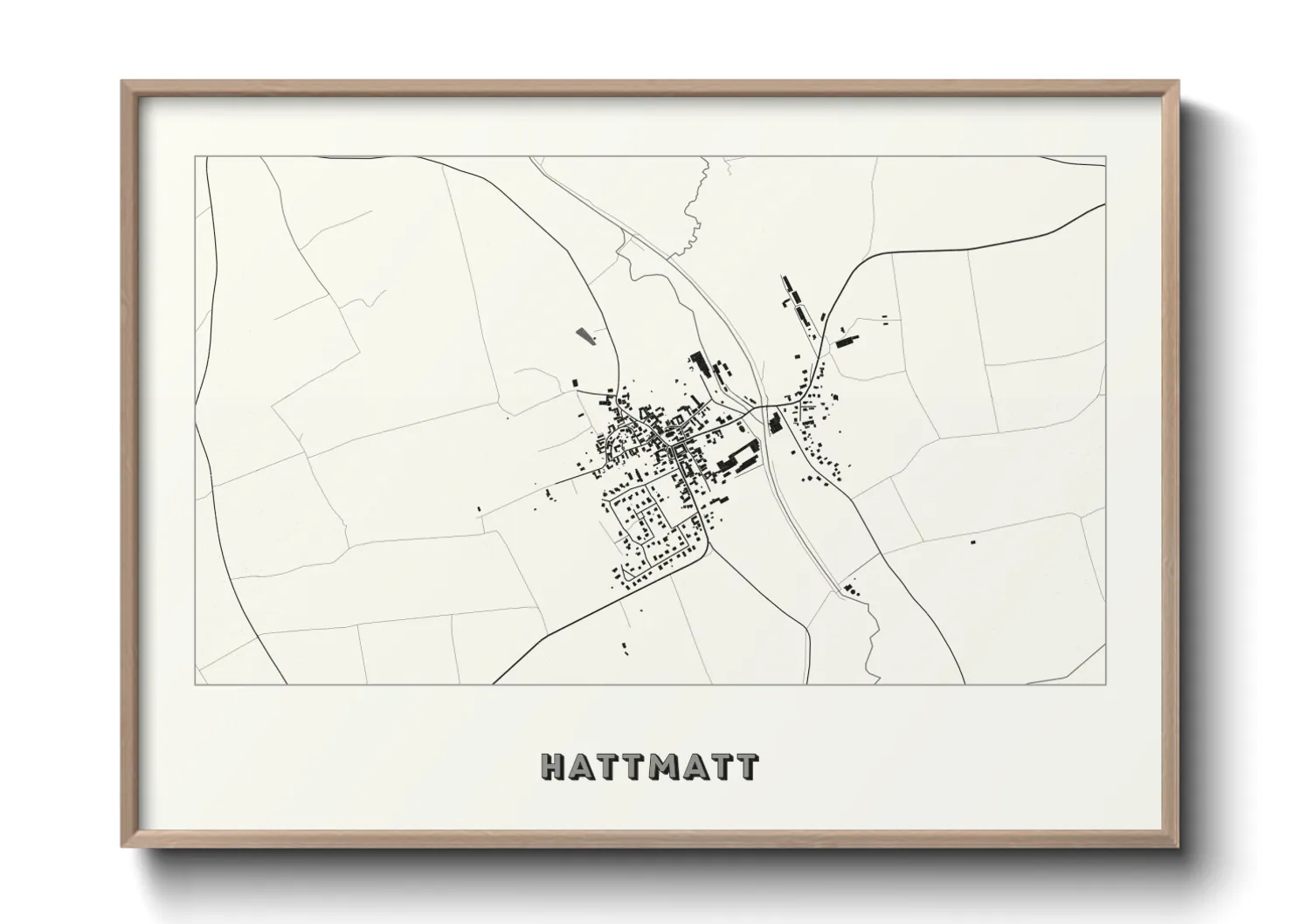 Une affiche de carte sur Hattmatt