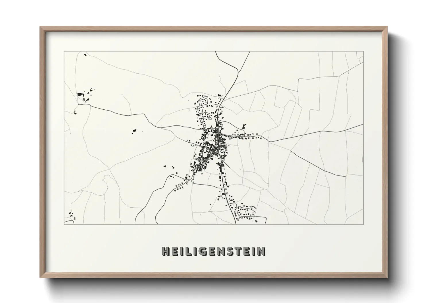 Une affiche de carte sur Heiligenstein