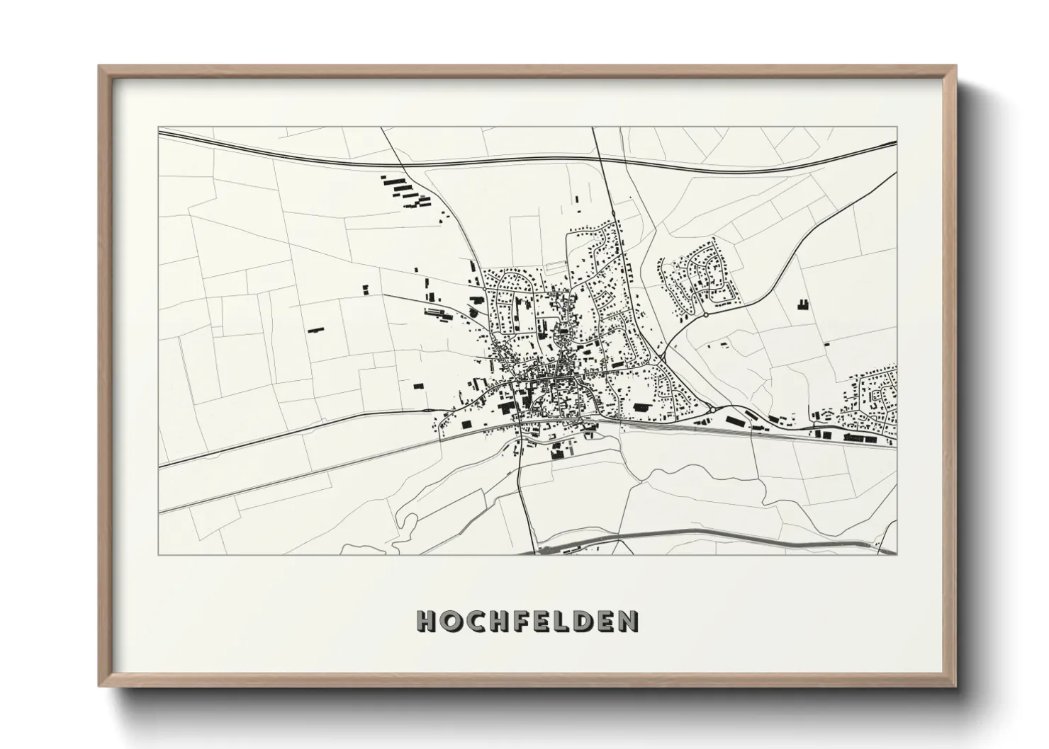 Une affiche de carte sur Hochfelden