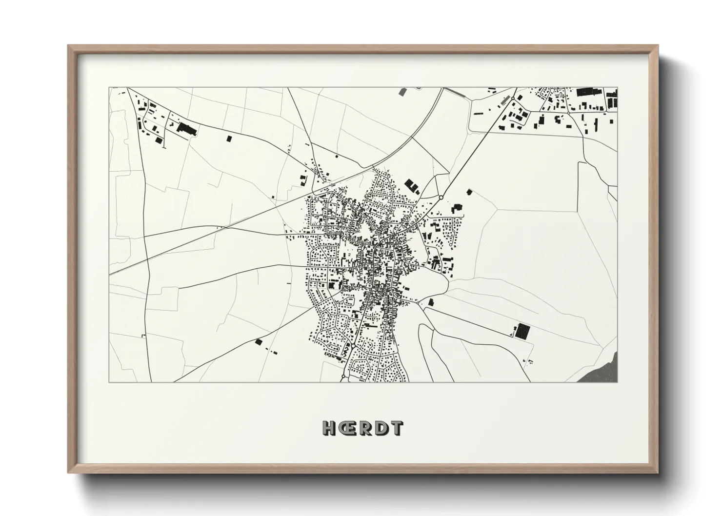 Une affiche de carte sur Hœrdt