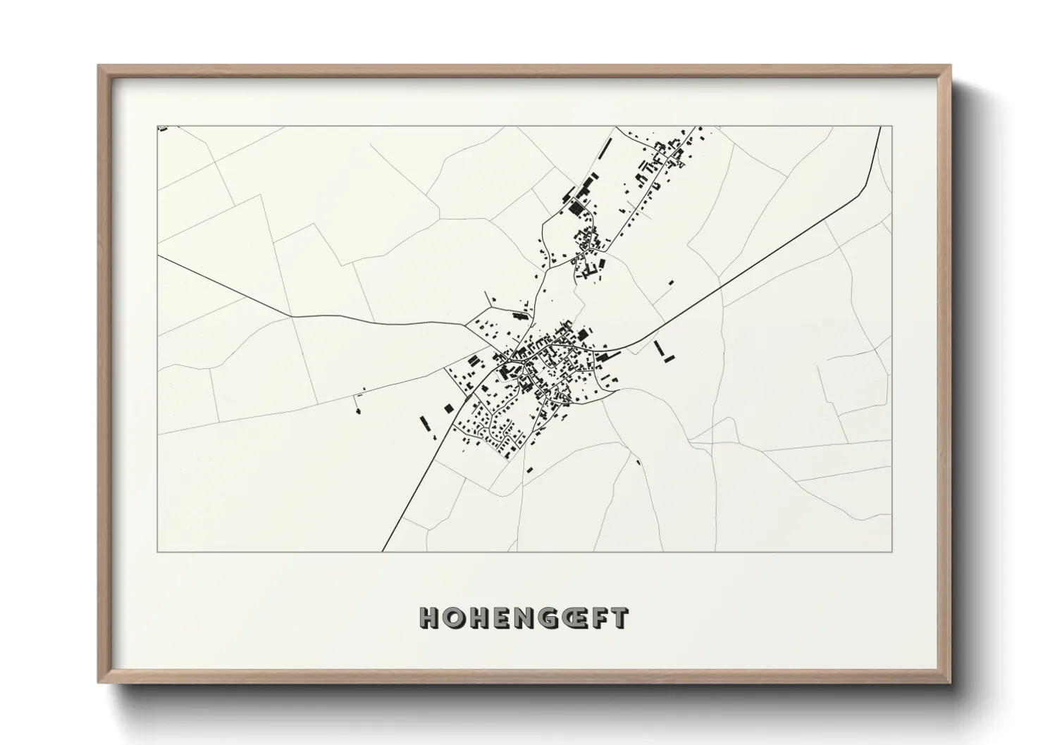Une affiche de carte sur Hohengœft