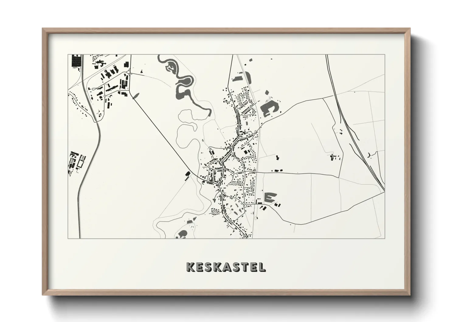 Une affiche de carte sur Keskastel