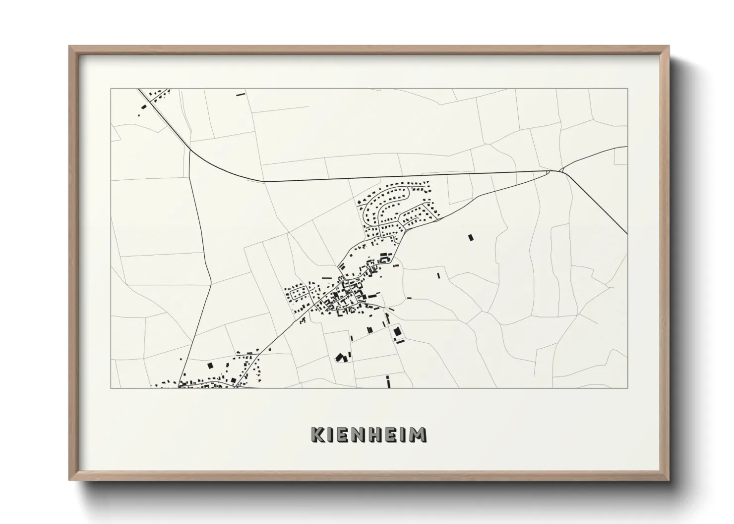 Une affiche de carte sur Kienheim