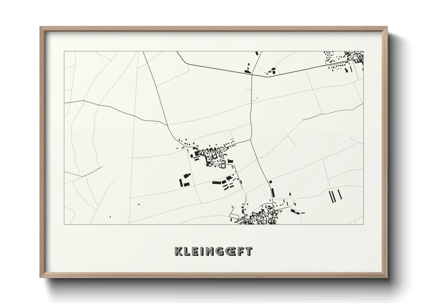Une affiche de carte sur Kleingœft
