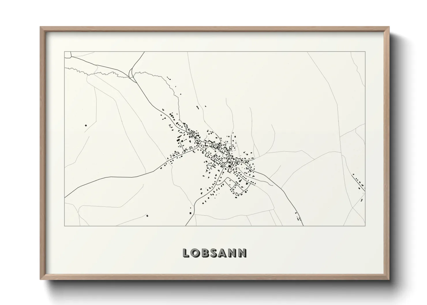 Une affiche de carte sur Lobsann