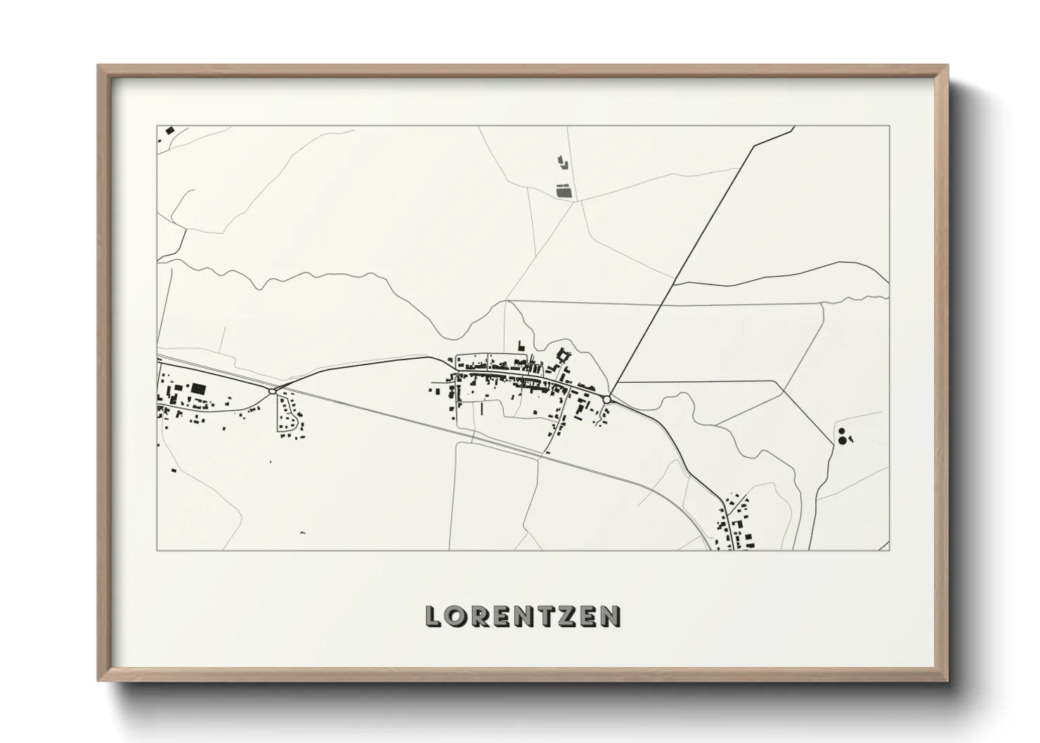Une affiche de carte sur Lorentzen