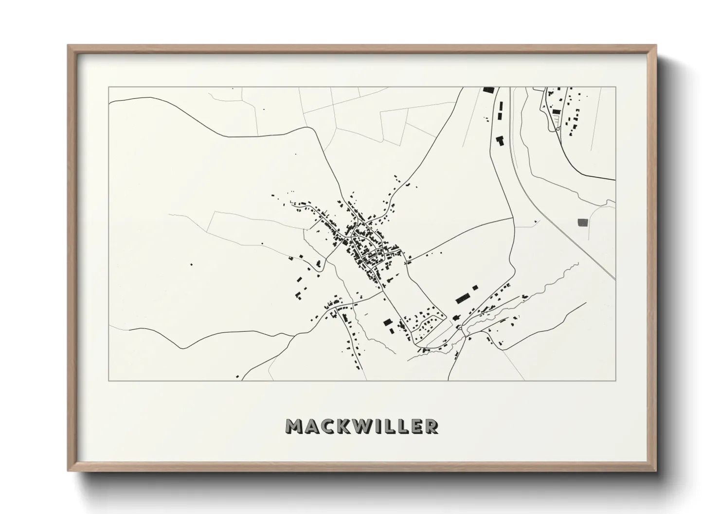 Une affiche de carte sur Mackwiller