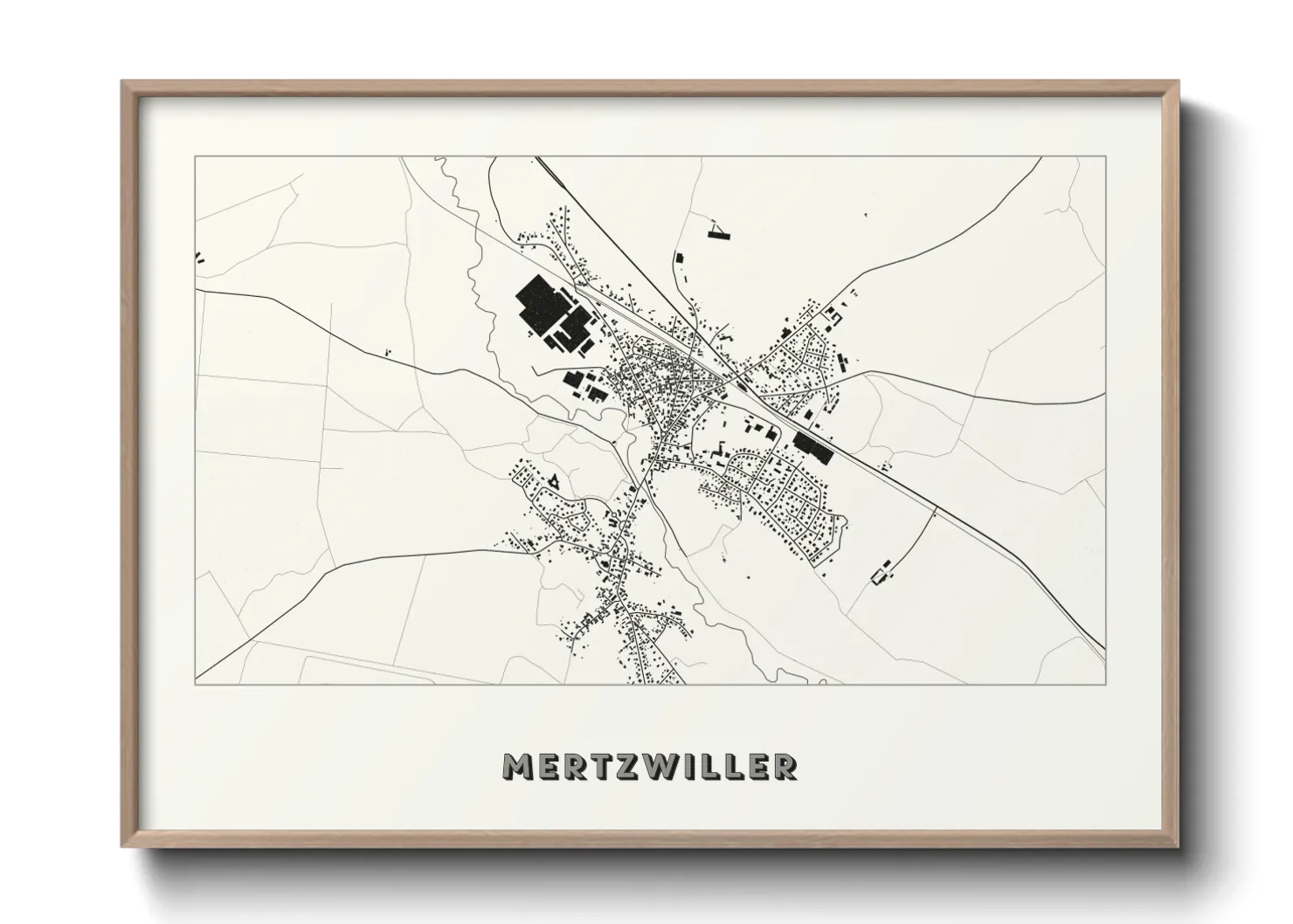 Une affiche de carte sur Mertzwiller
