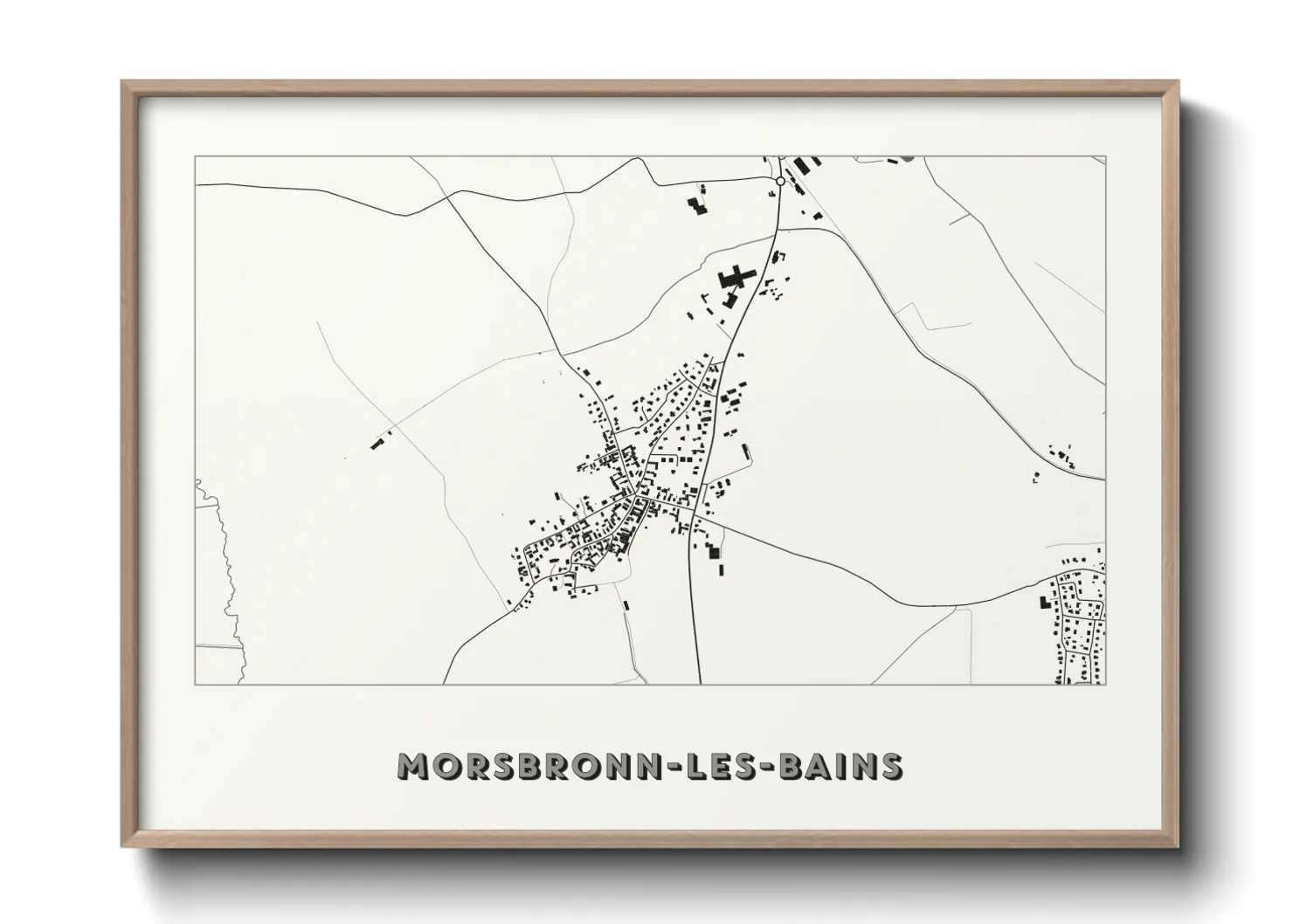 Une affiche de carte sur Morsbronn-les-Bains