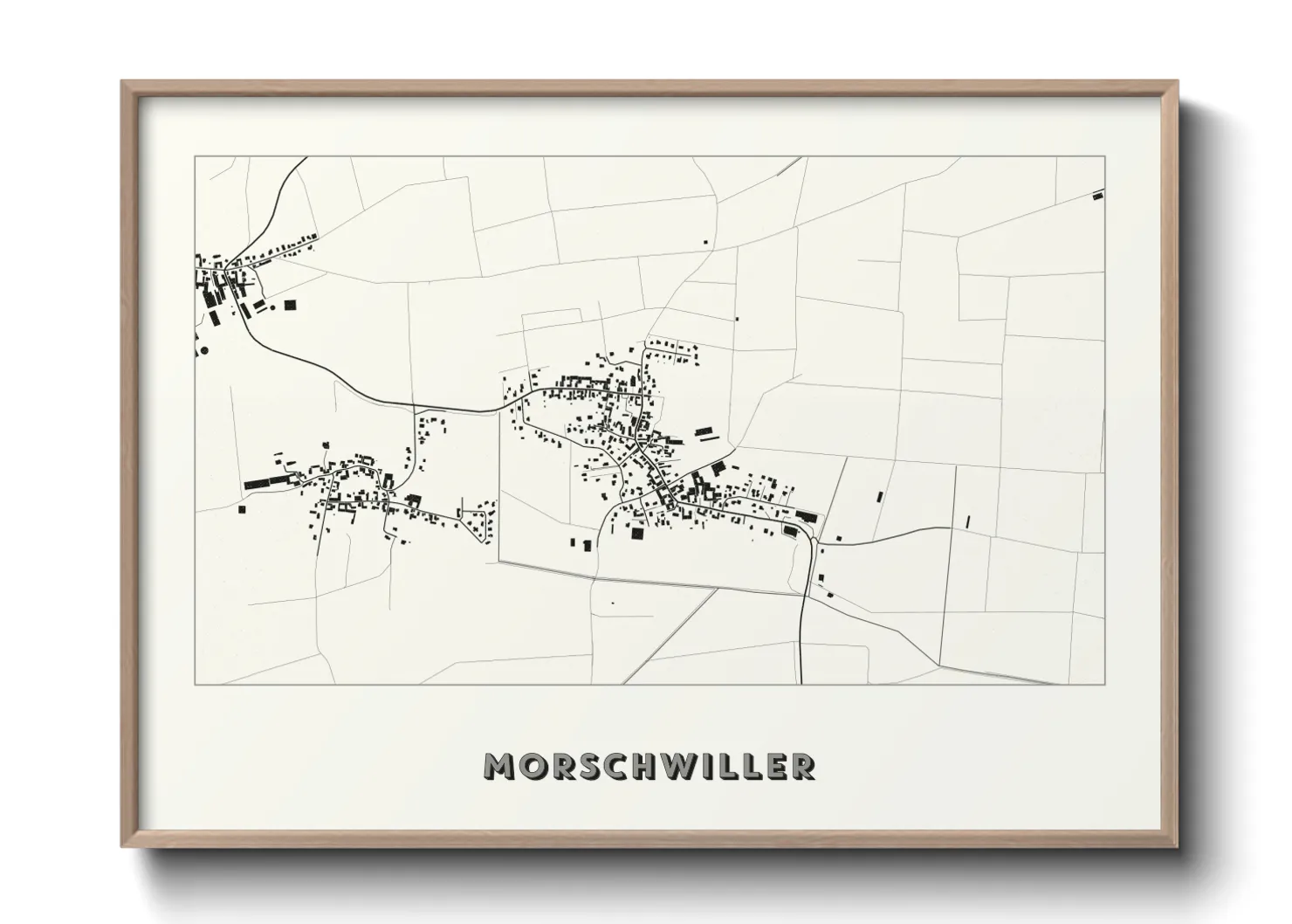 Une affiche de carte sur Morschwiller