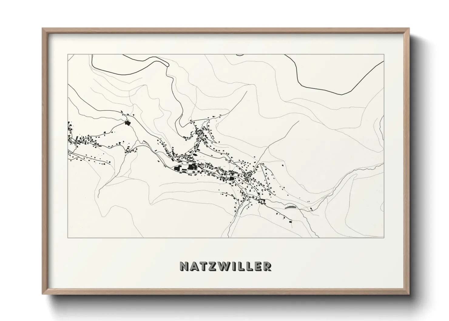 Une affiche de carte sur Natzwiller