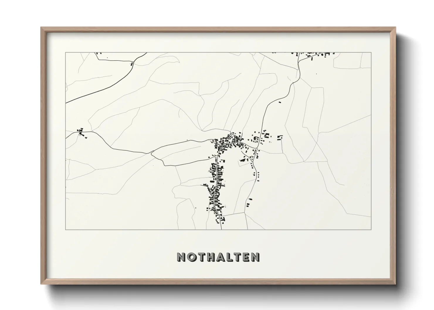 Une affiche de carte sur Nothalten