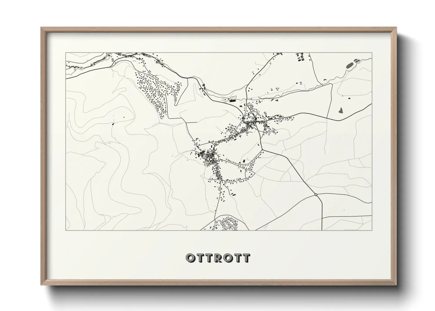 Une affiche de carte sur Ottrott