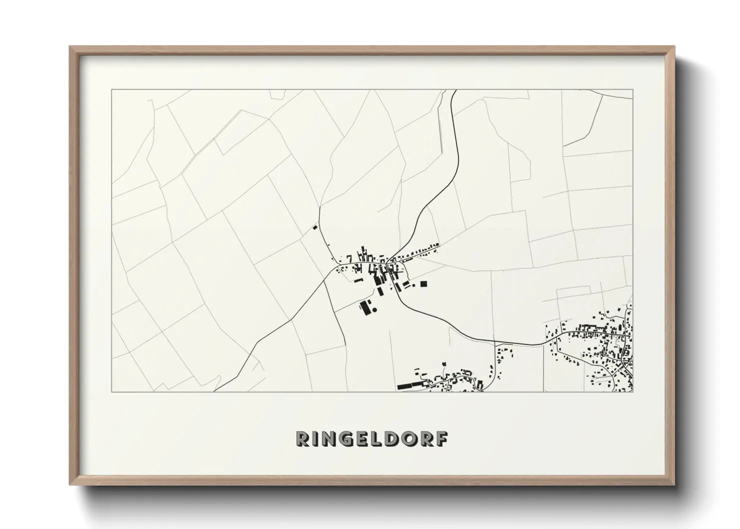 Une affiche de carte sur Ringeldorf