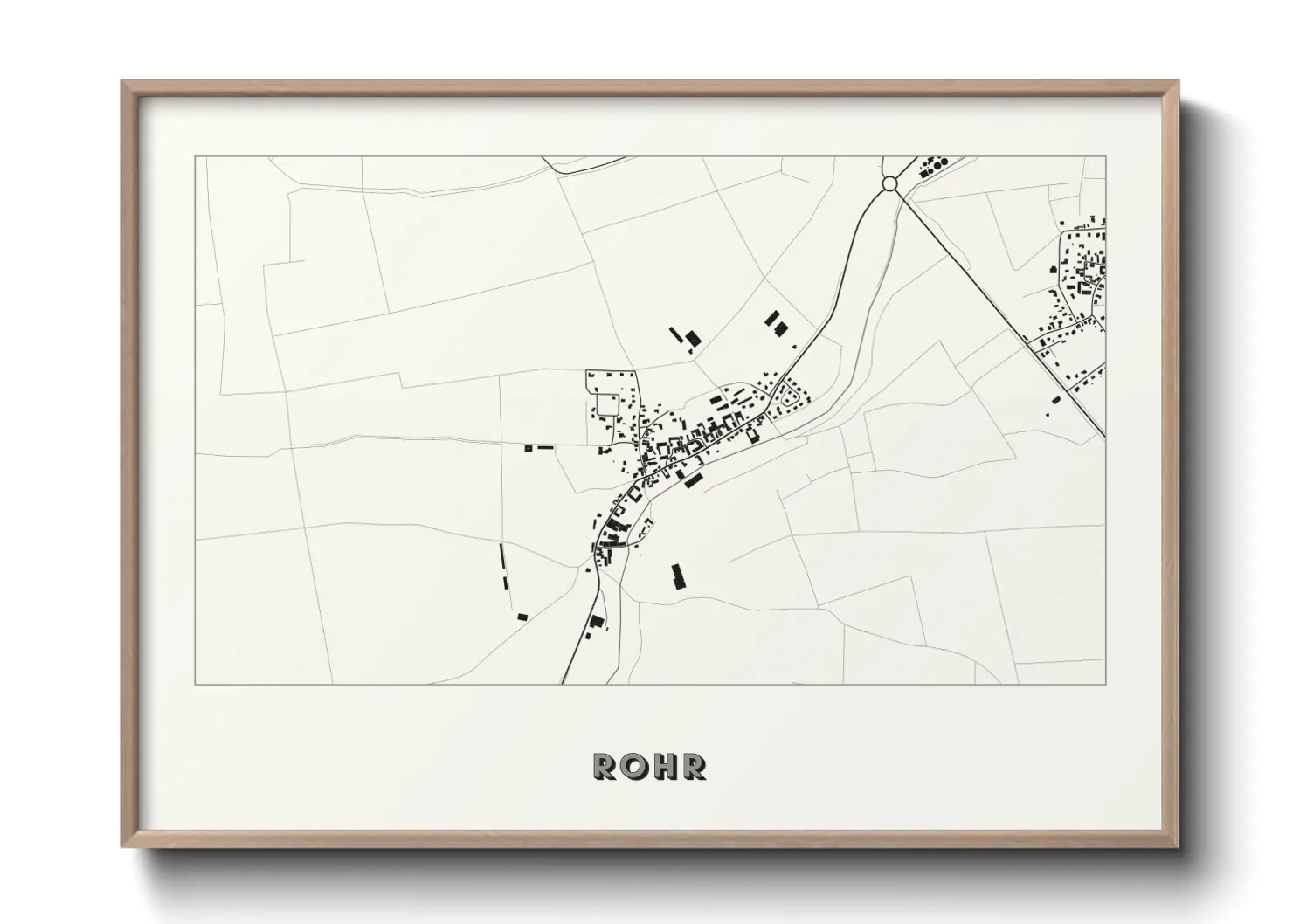 Une affiche de carte sur Rohr