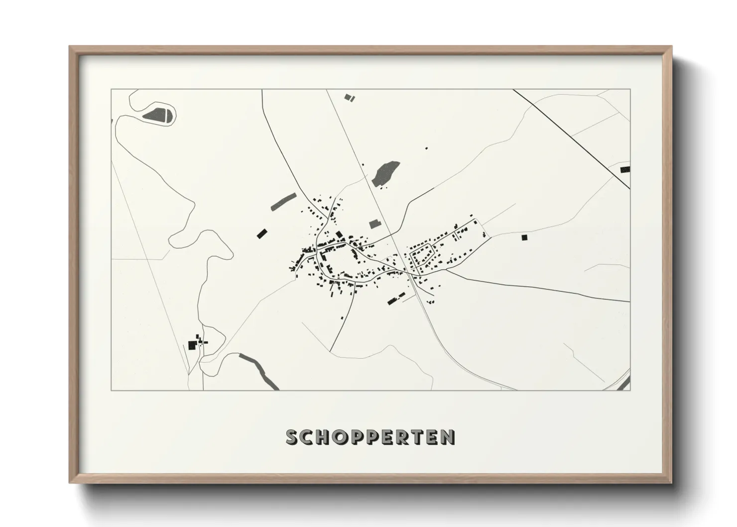 Une affiche de carte sur Schopperten