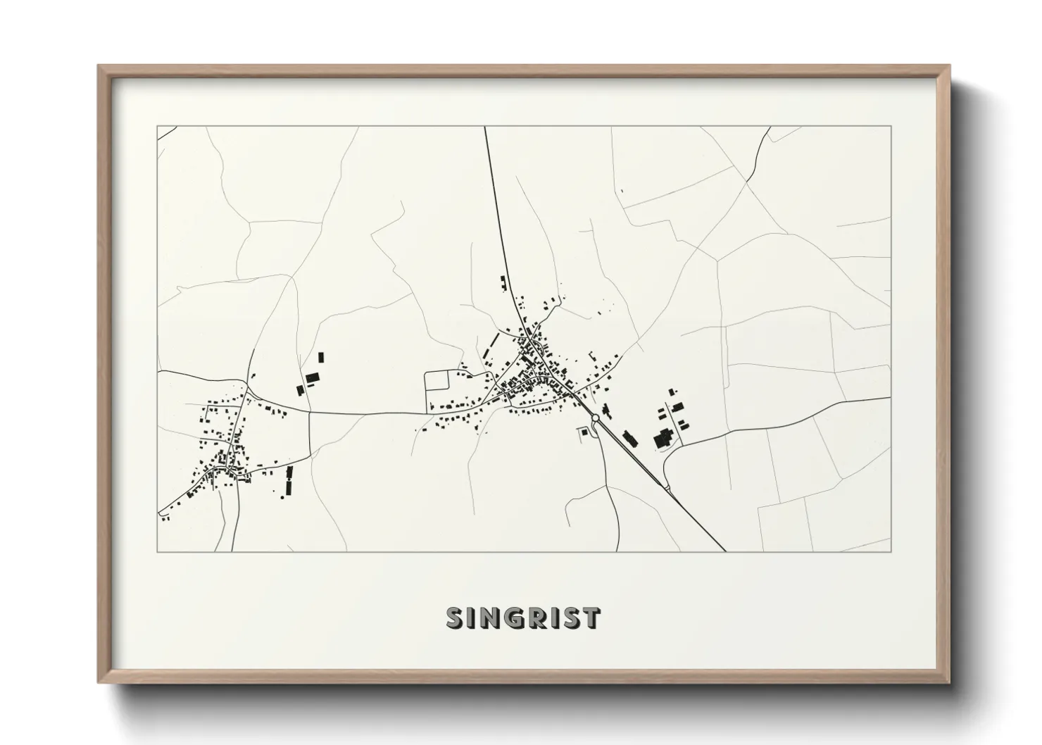 Une affiche de carte sur Singrist