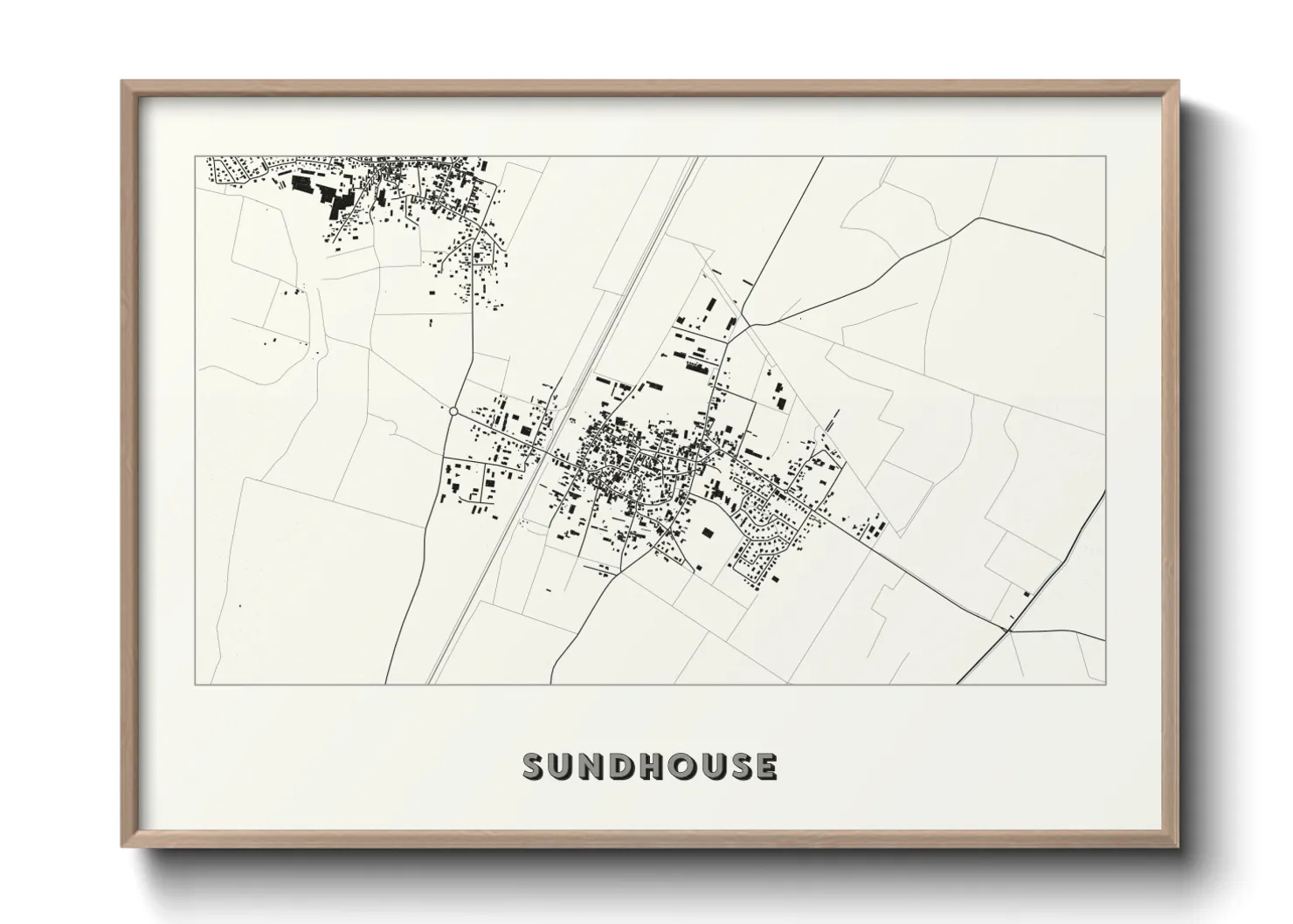 Une affiche de carte sur Sundhouse