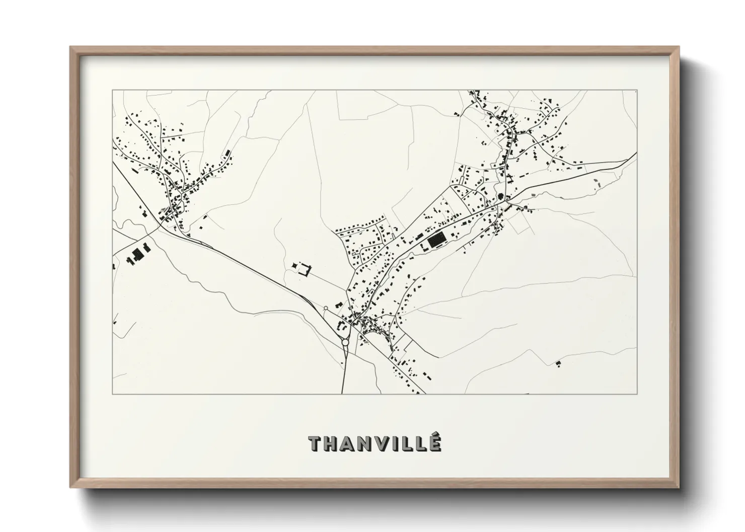 Une affiche de carte sur Thanvillé