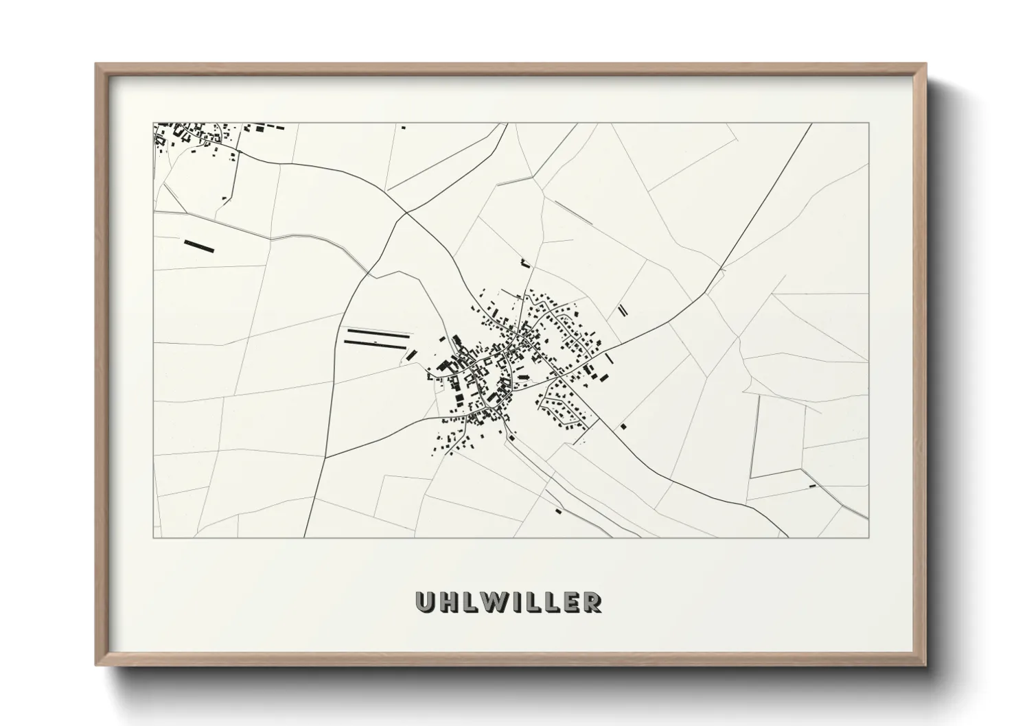 Une affiche de carte sur Uhlwiller
