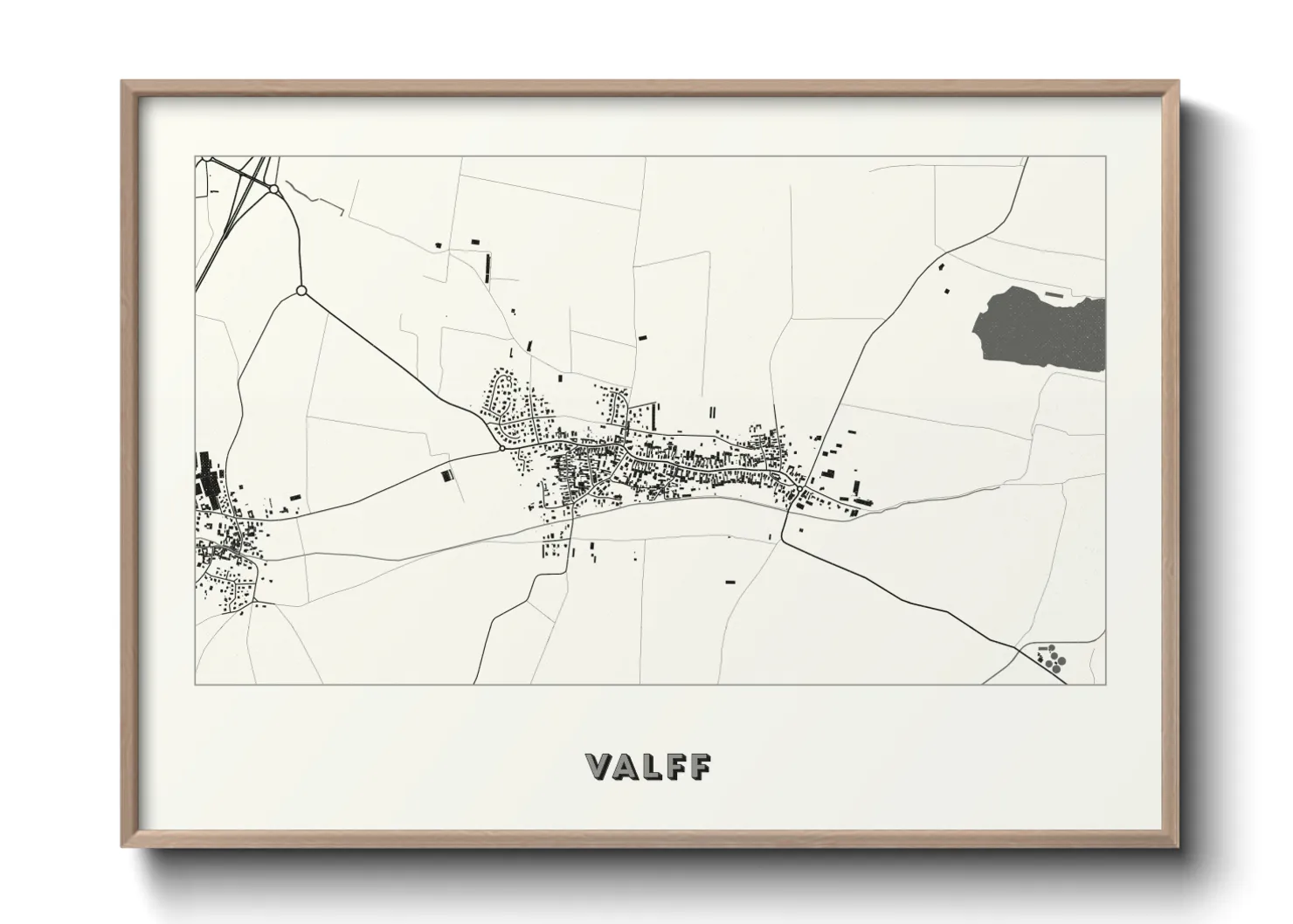 Une affiche de carte sur Valff