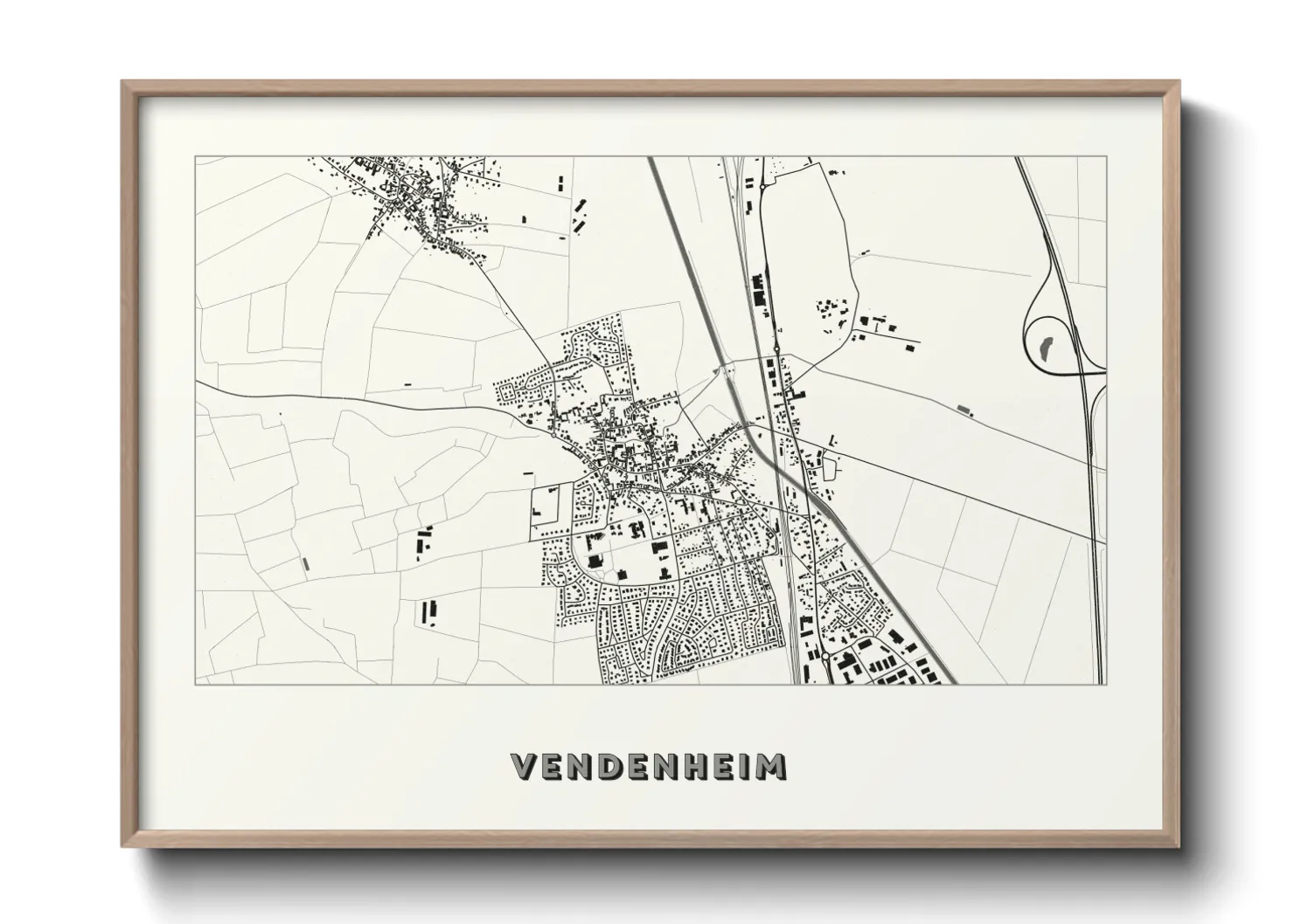 Une affiche de carte sur Vendenheim