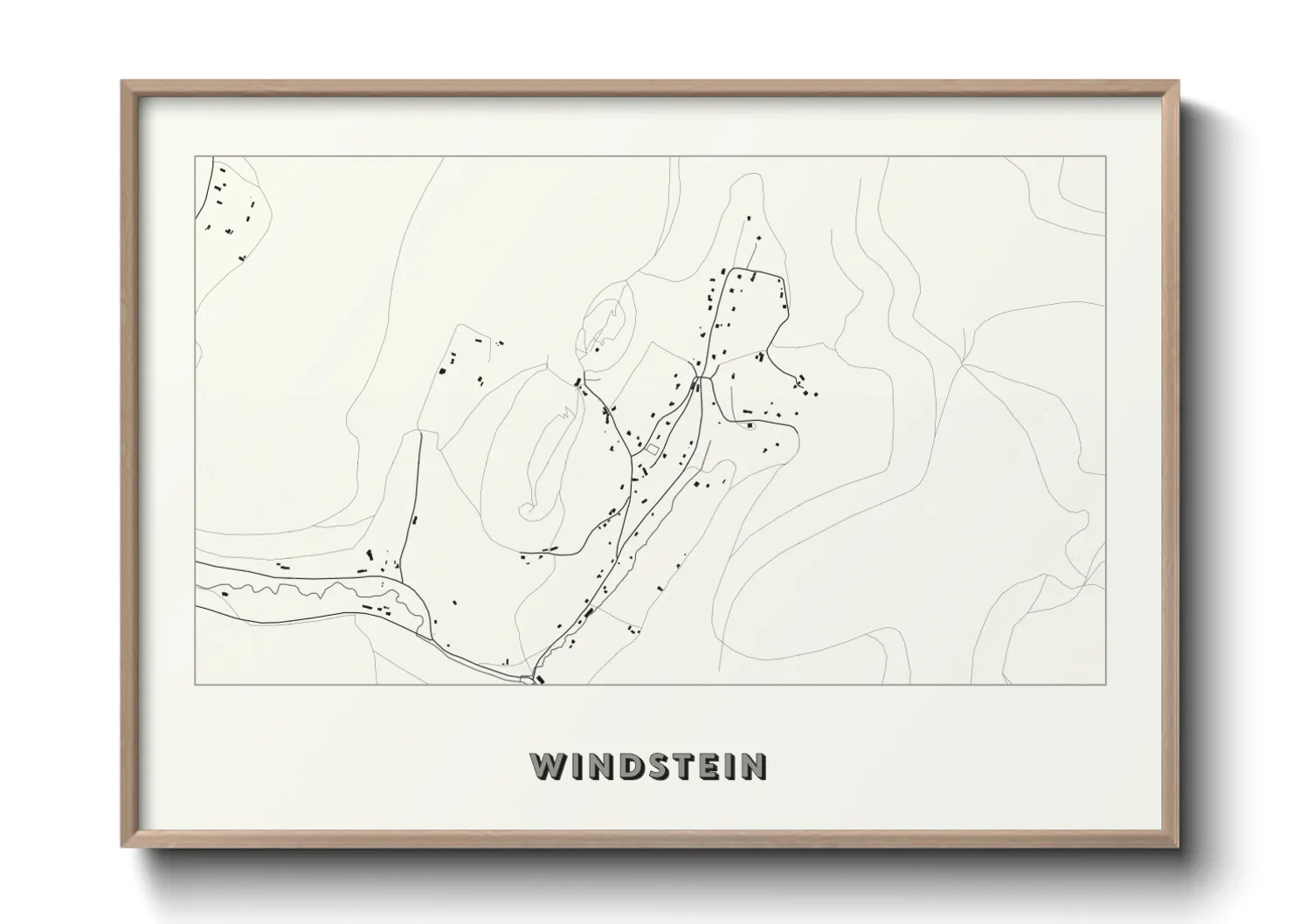 Une affiche de carte sur Windstein