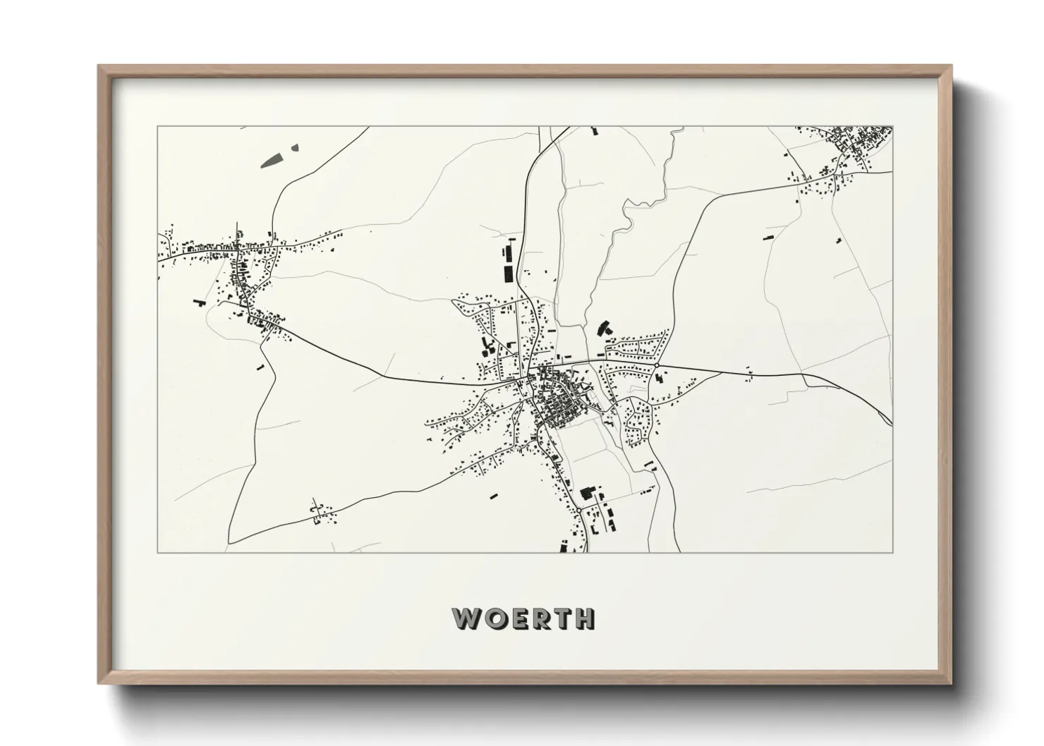 Une affiche de carte sur Woerth