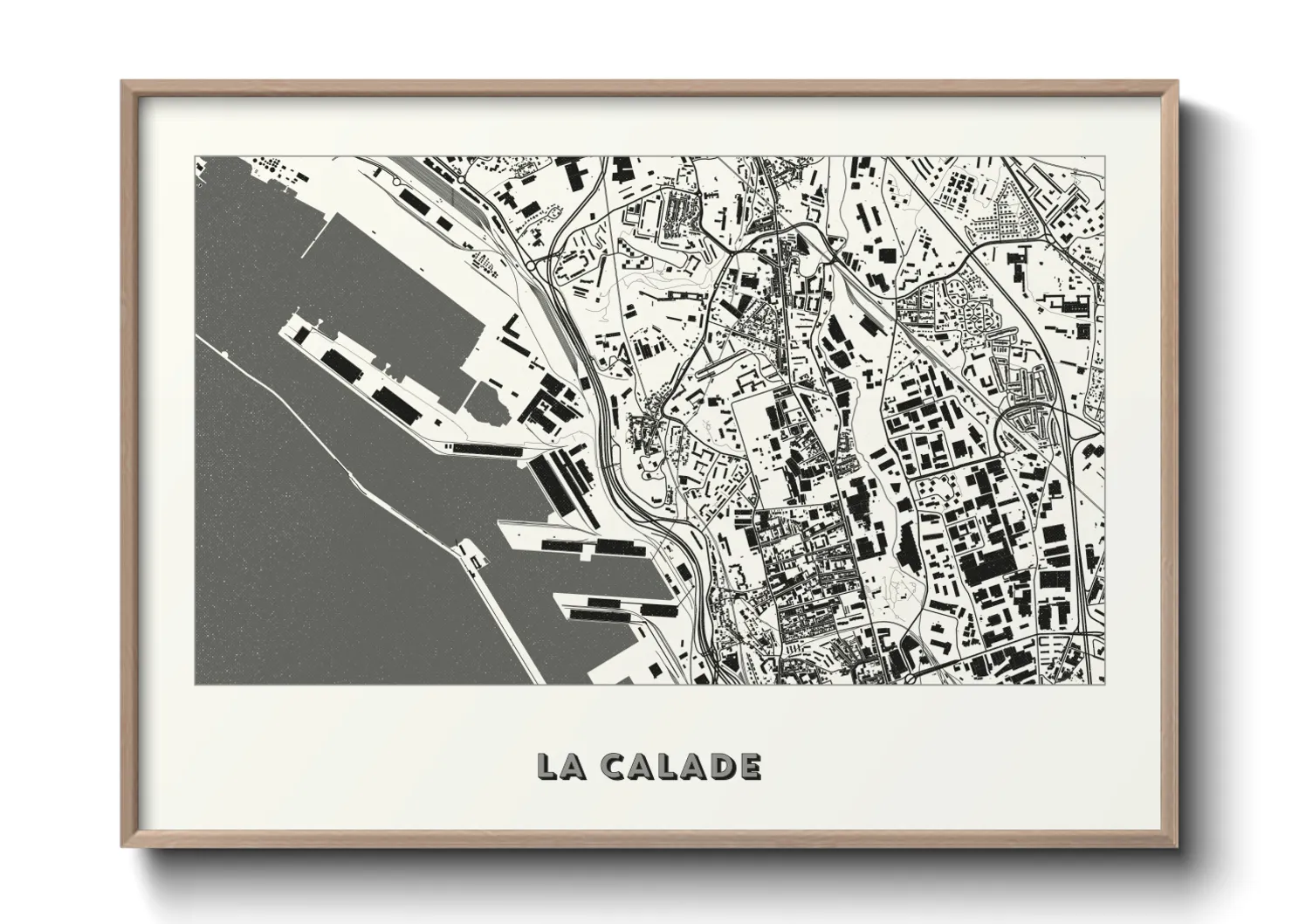 Une affiche de carte sur La Calade
