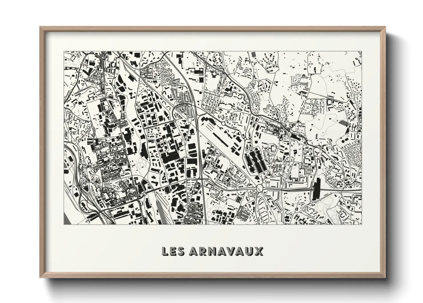 Une affiche de carte sur Les Arnavaux