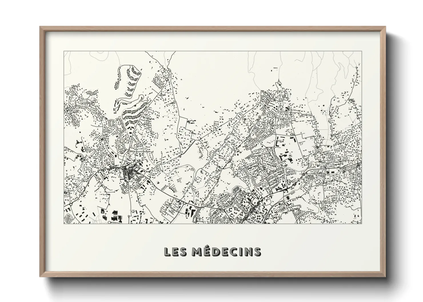 Une affiche de carte sur Les Médecins