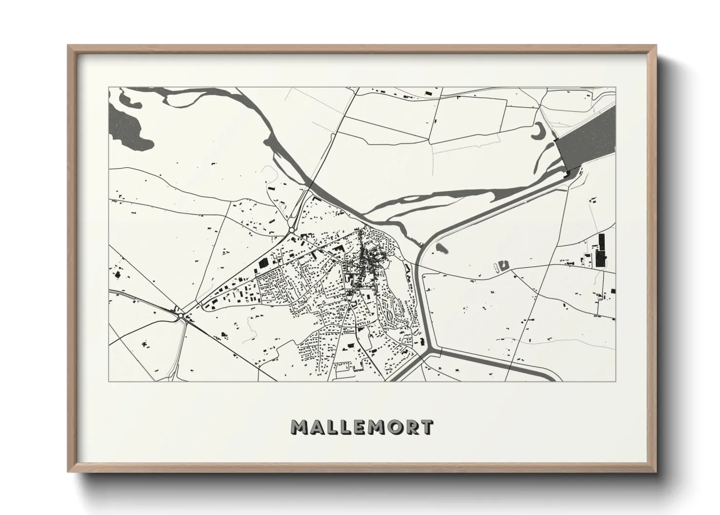 Une affiche de carte sur Mallemort