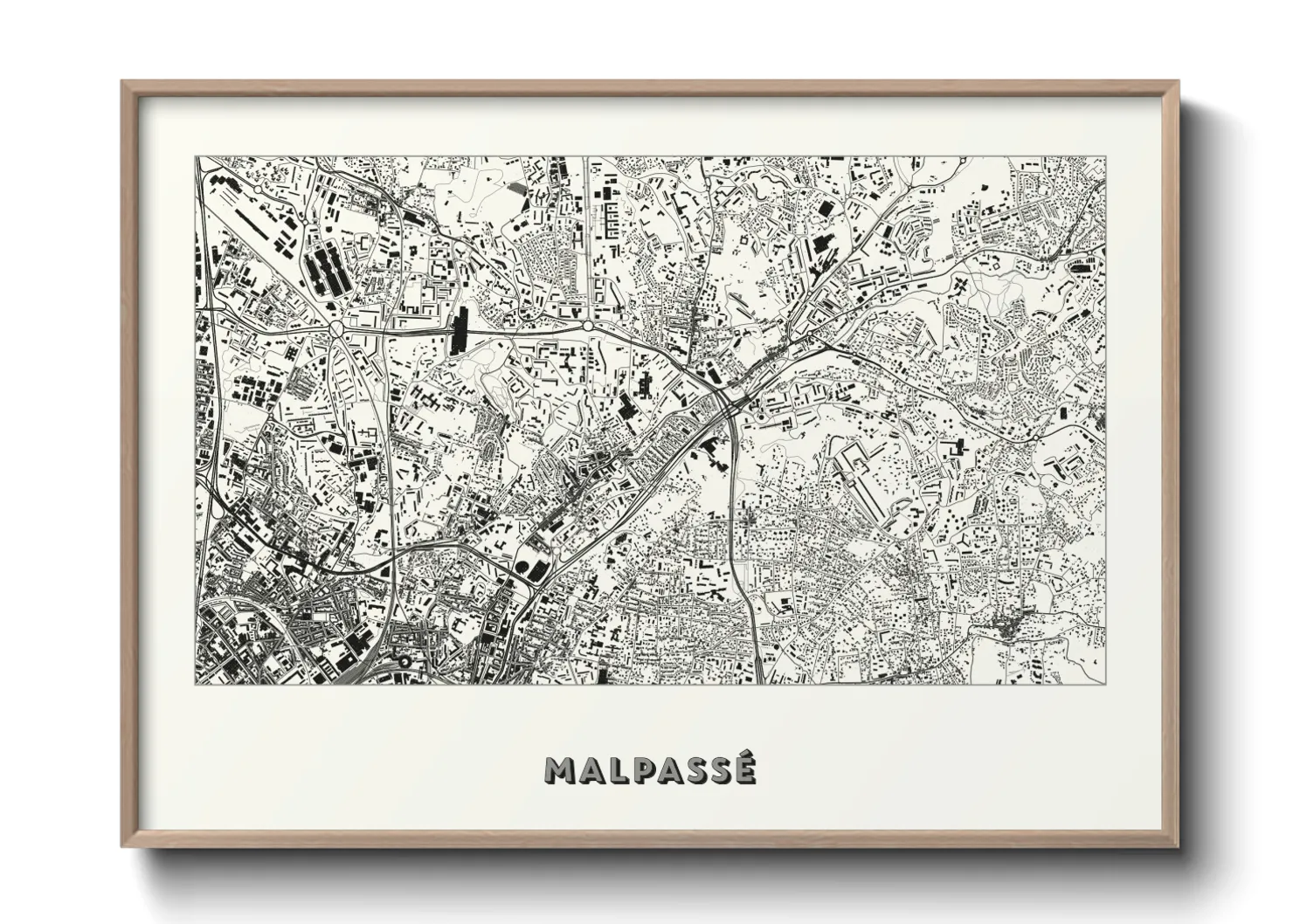 Une affiche de carte sur Malpassé