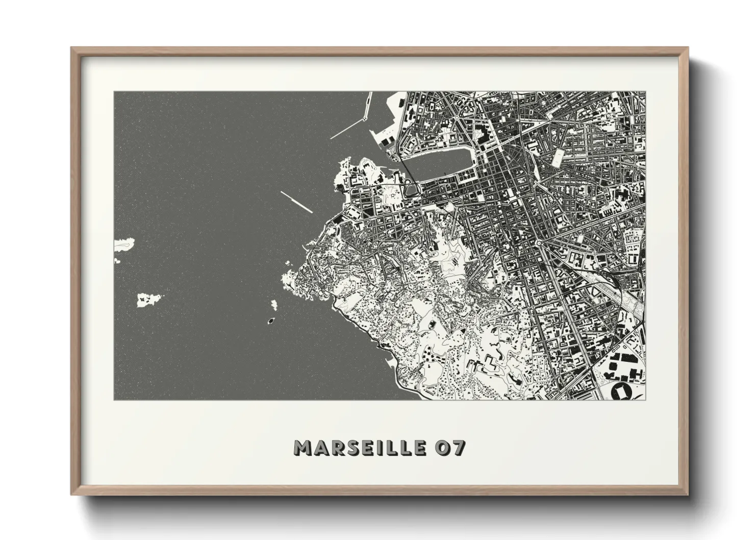 Une affiche de carte sur Marseille 07
