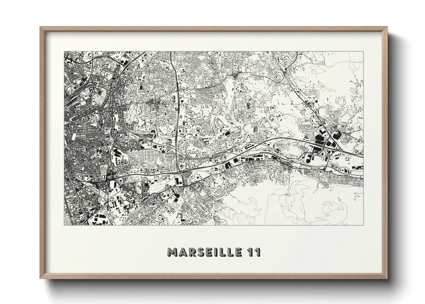 Une affiche de carte sur Marseille 11