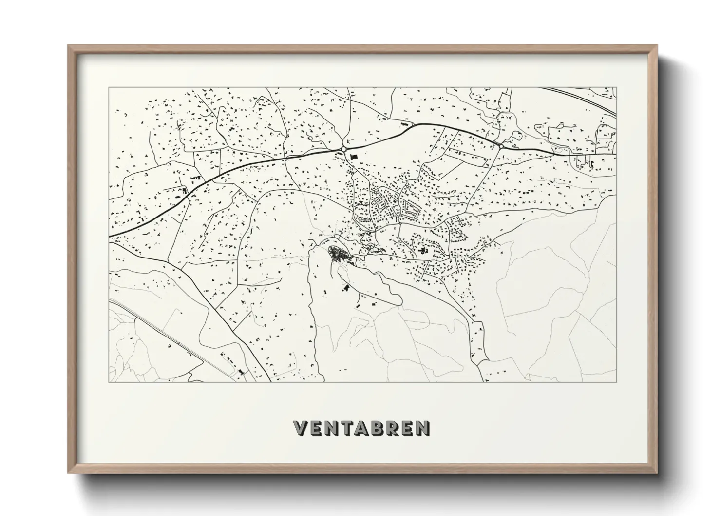 Une affiche de carte sur Ventabren