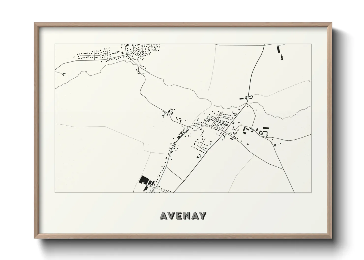Une affiche de carte sur Avenay