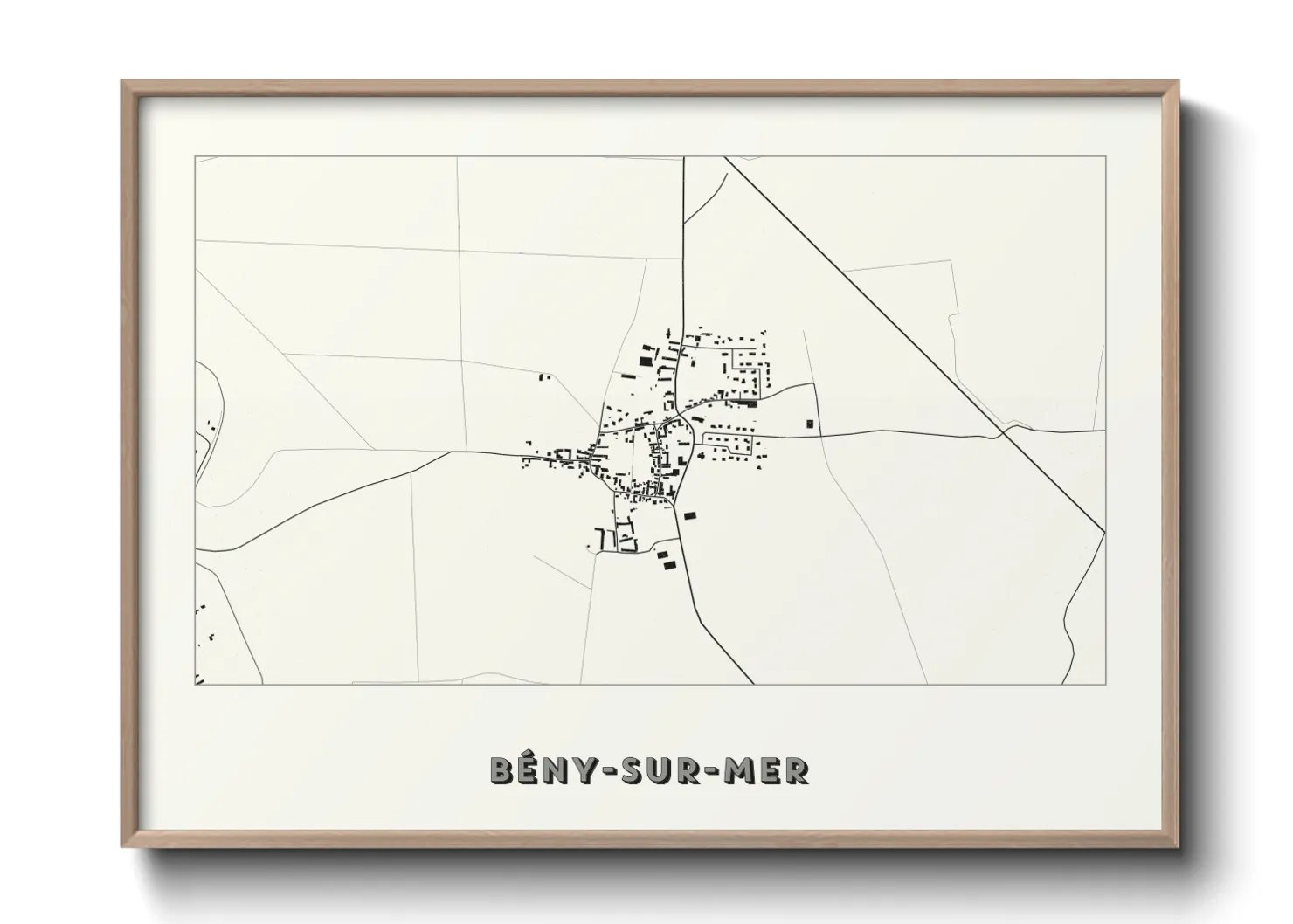 Une affiche de carte sur Bény-sur-Mer