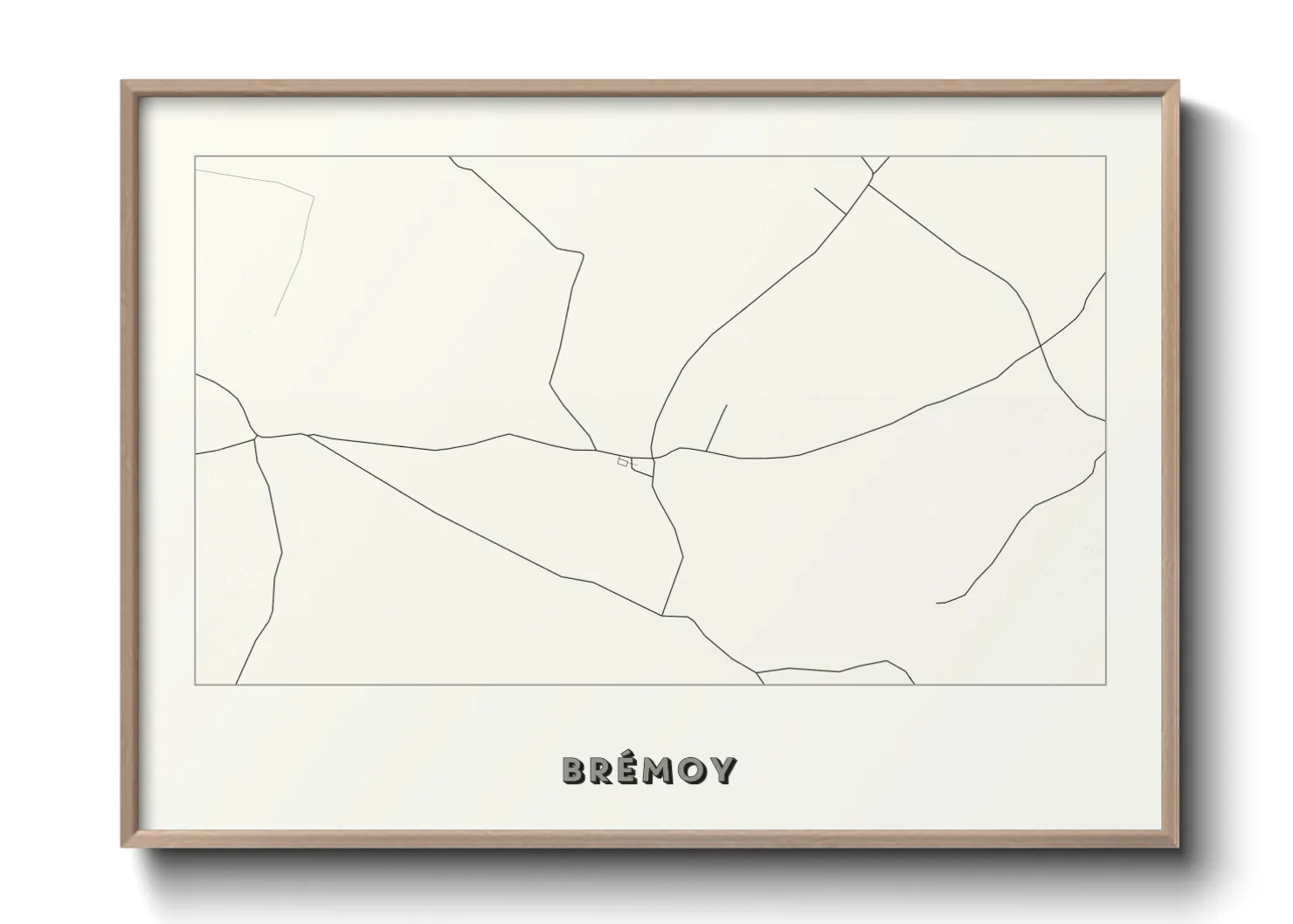 Une affiche de carte sur Brémoy