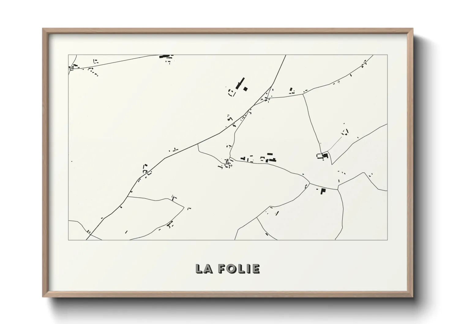 Une affiche de carte sur La Folie