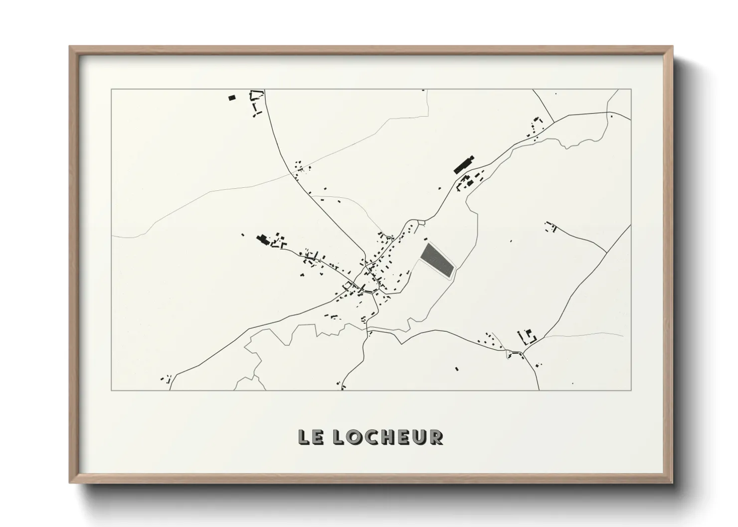 Une affiche de carte sur Le Locheur