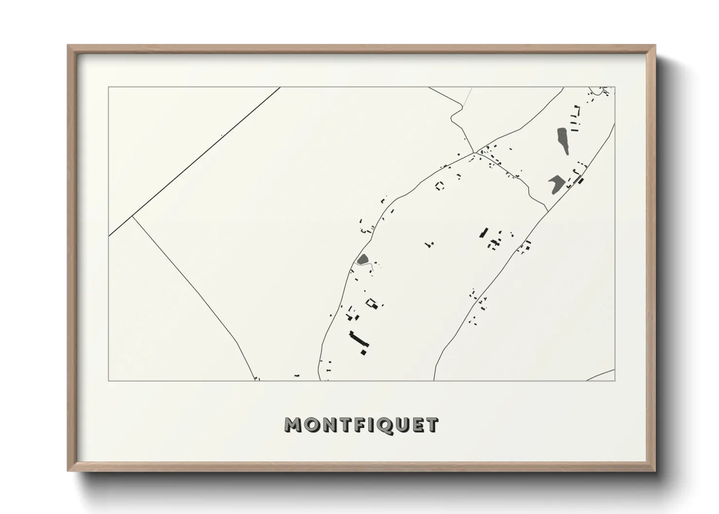 Une affiche de carte sur Montfiquet