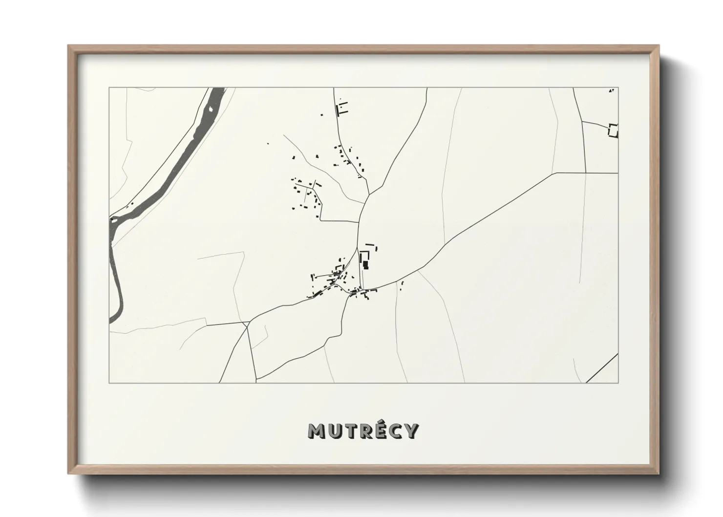 Une affiche de carte sur Mutrécy
