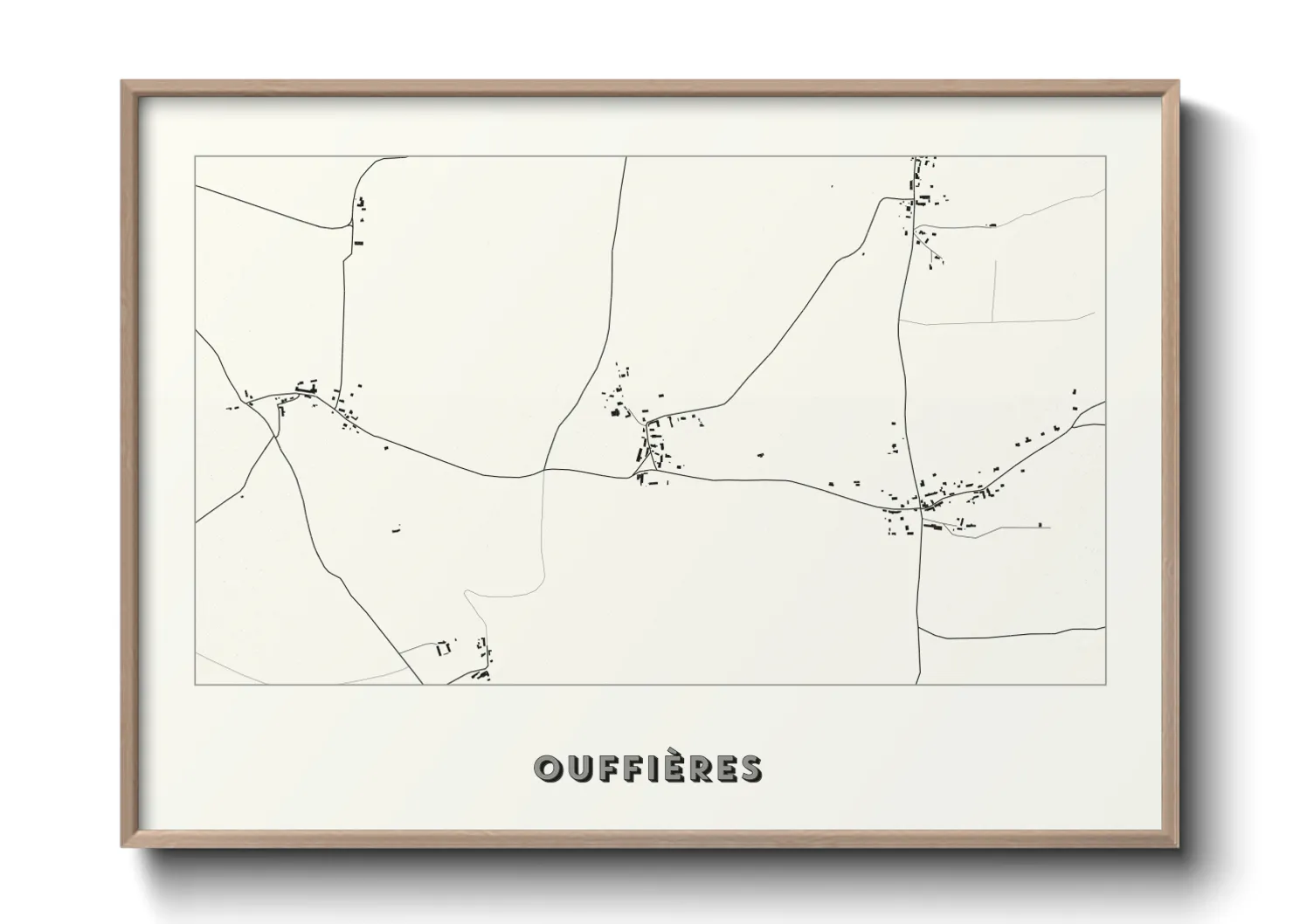 Une affiche de carte sur Ouffières