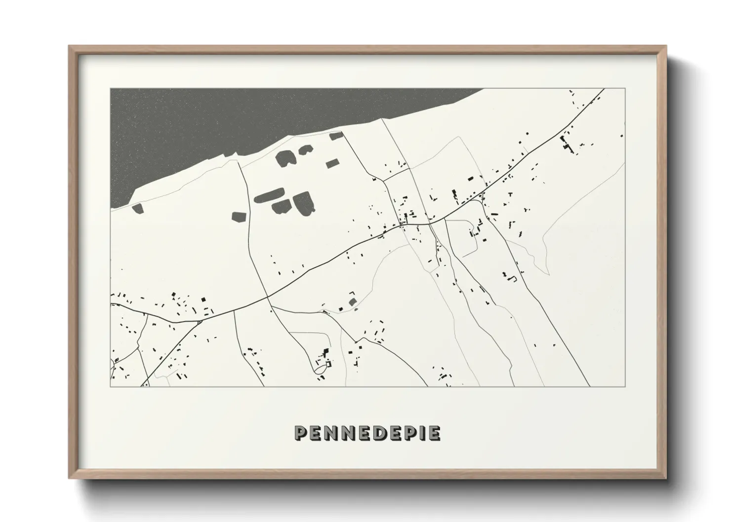 Une affiche de carte sur Pennedepie