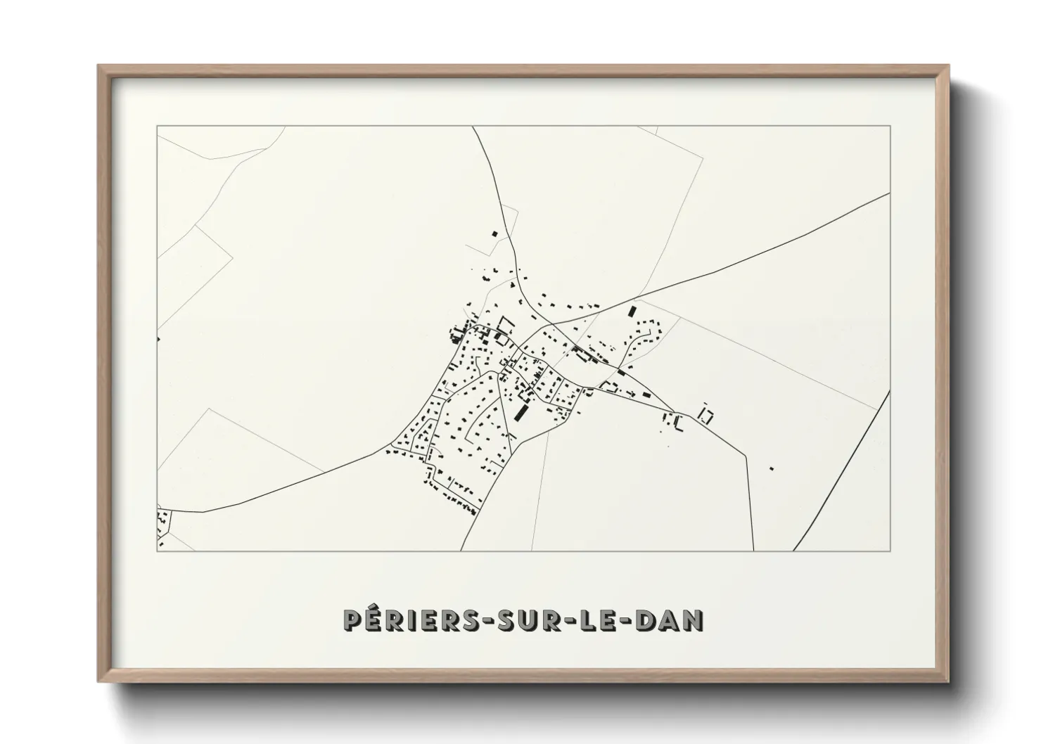 Une affiche de carte sur Périers-sur-le-Dan