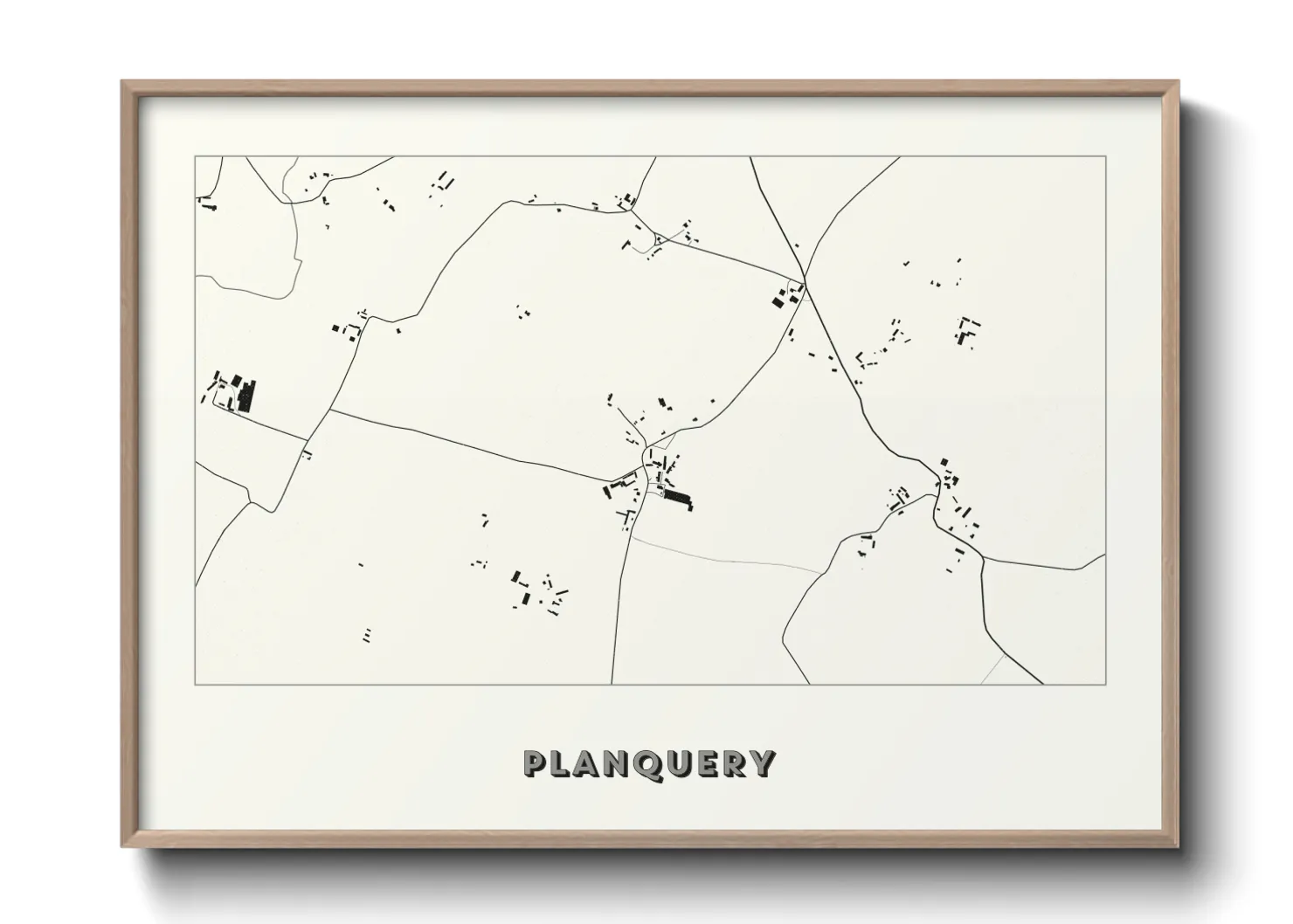 Une affiche de carte sur Planquery