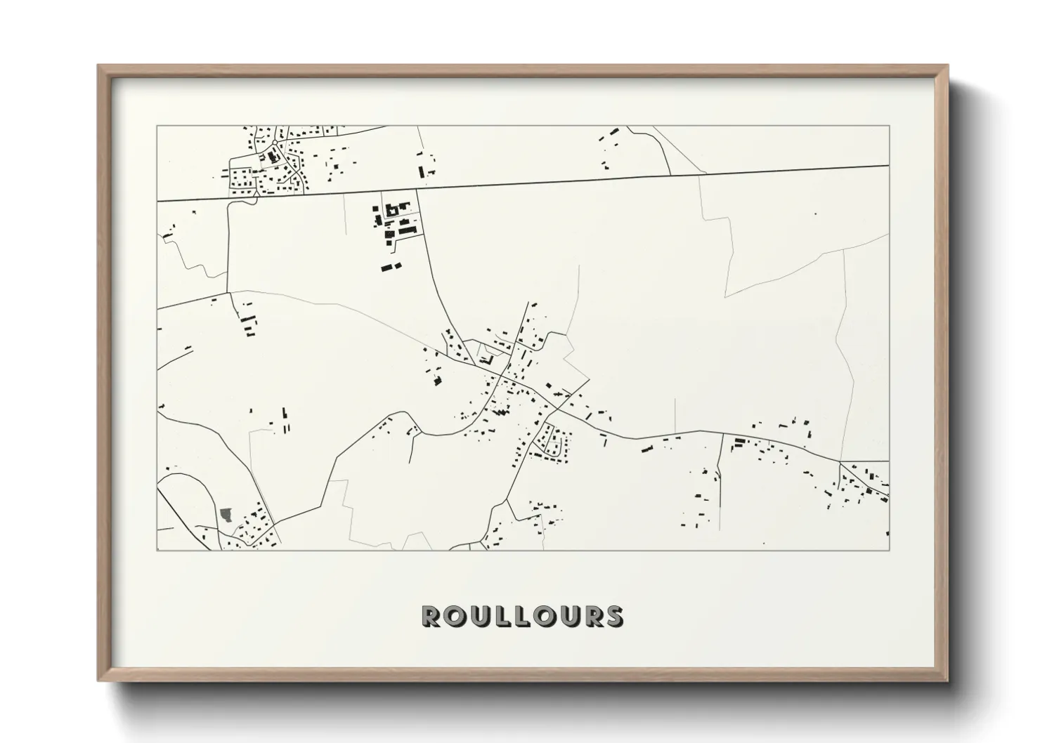 Une affiche de carte sur Roullours